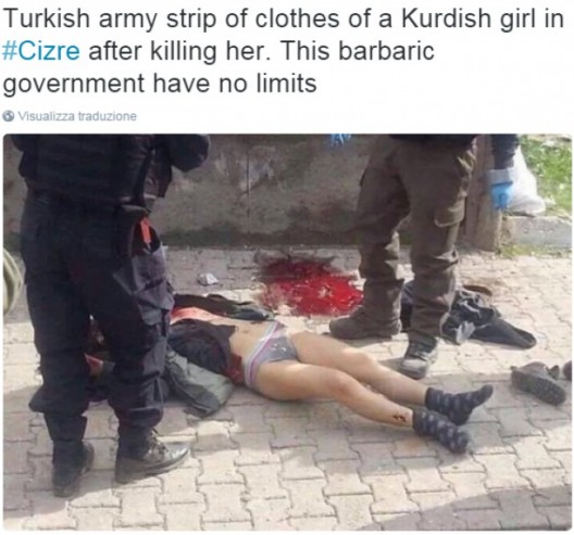 ragazza kurda assassinata