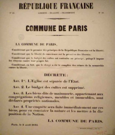 comune di parigi decreto 3 aprile