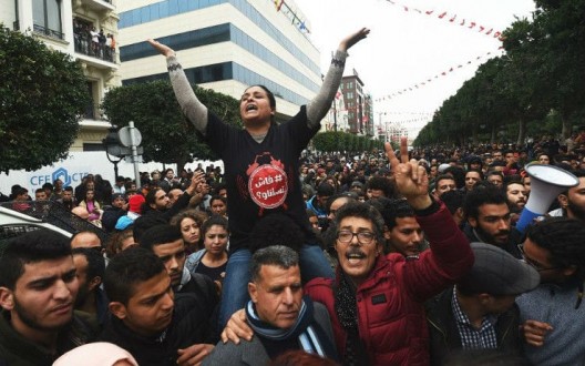 manifestazione in tunisia