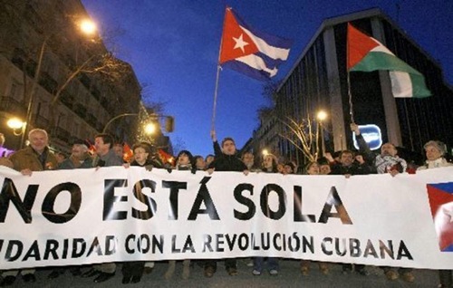 Manifestazione per Cuba a Madrid