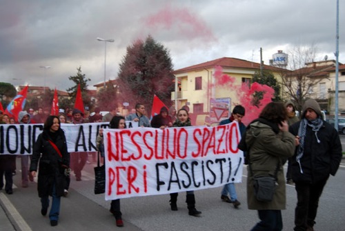 Manifestazione antifascista a Castelfranco di Sotto (PI)