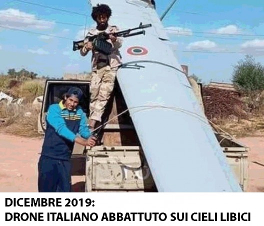 drone italiano abbattuto