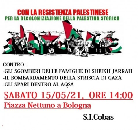 bologna si cobas resistenza palestinese 3
