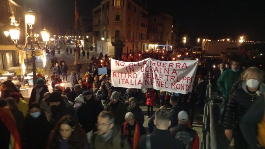 manifestazione a venezia