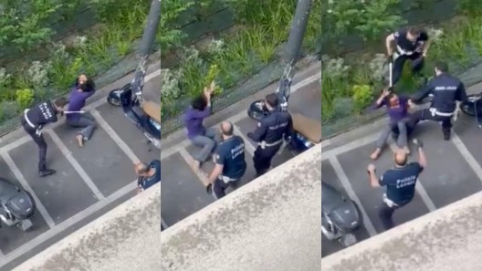poliziotti picchiano una trans