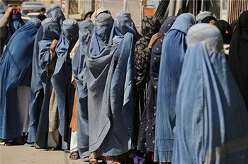 donne afghane a i seggi